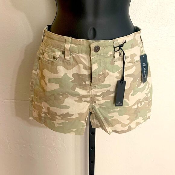 Buffalo David Bitton Pants - David Bitton sage camo shorts